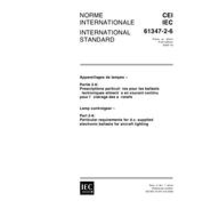 IEC 61347-2-6 Ed. 1.0 b PDF