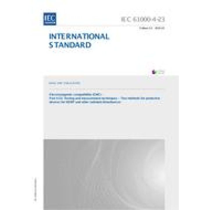 IEC 61000-4-23 Ed. 2.0 en PDF