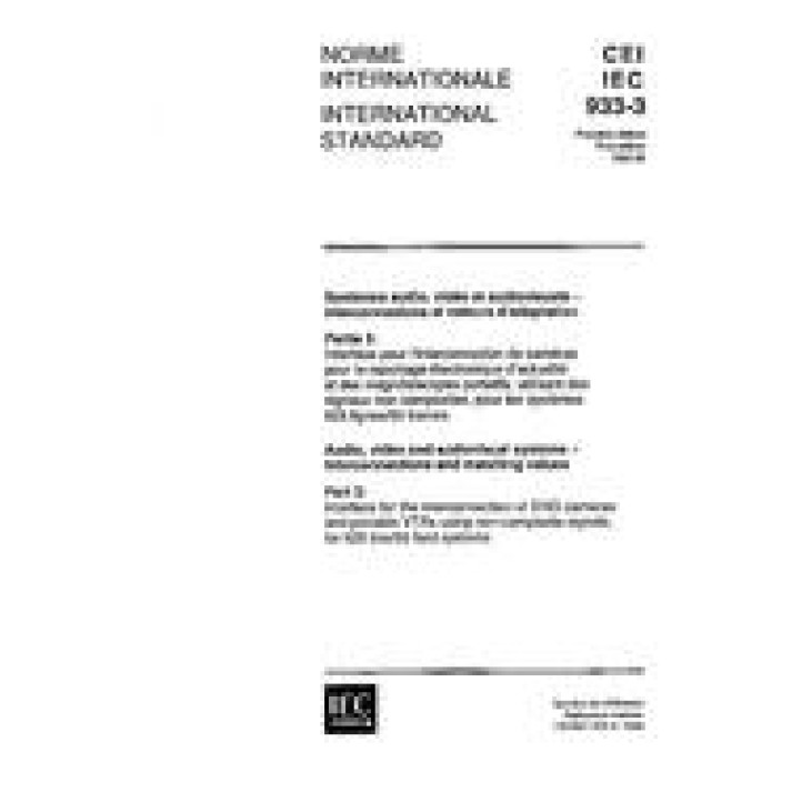 IEC 60933-3 Ed. 1.0 b PDF