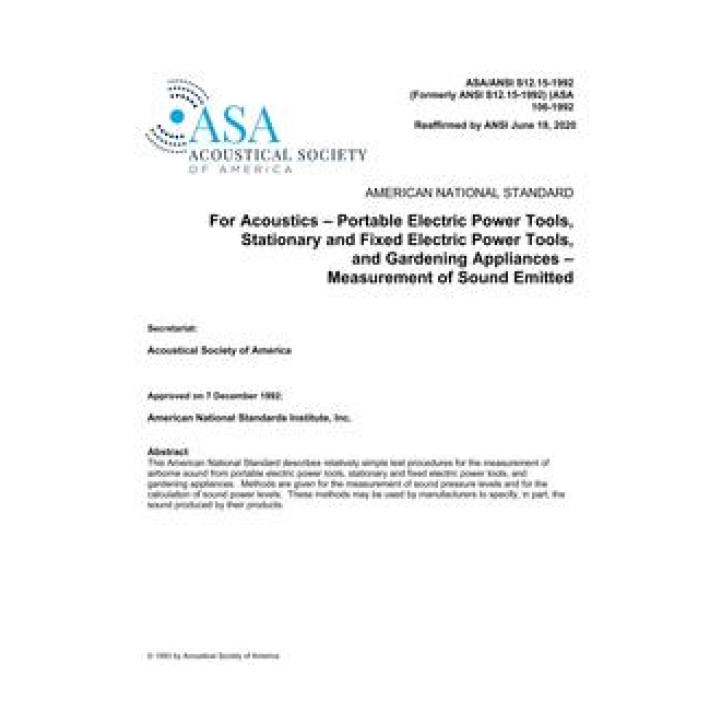 ASA S12.15 PDF