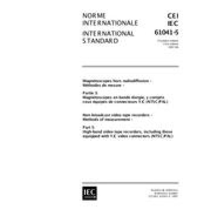 IEC 61041-5 Ed. 1.0 b PDF