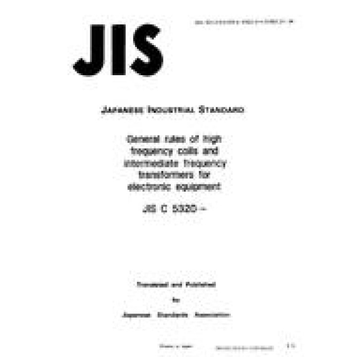 JIS C 5320 PDF