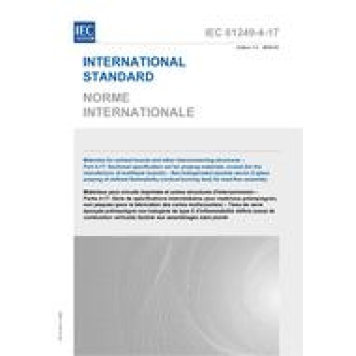 IEC 61249-4-17 Ed. 1.0 b PDF