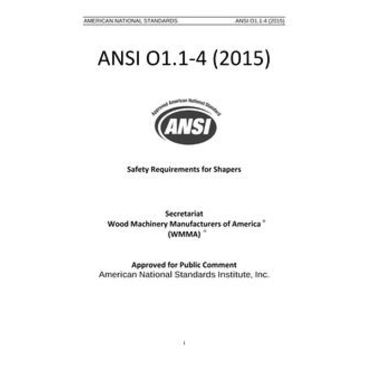 ANSI O1.1-4 PDF download