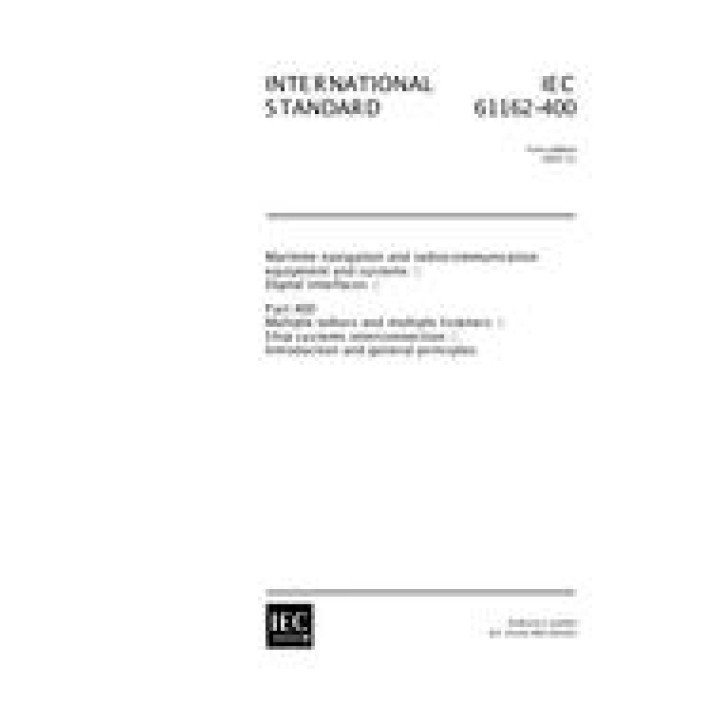 IEC 61162-400 Ed. 1.0 en PDF