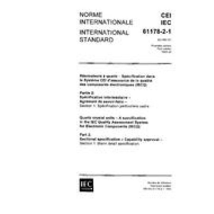 IEC 61178-2-1 Ed. 1.0 b PDF