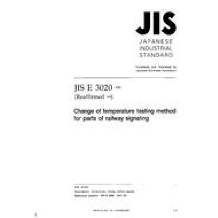 JIS E 3020 PDF