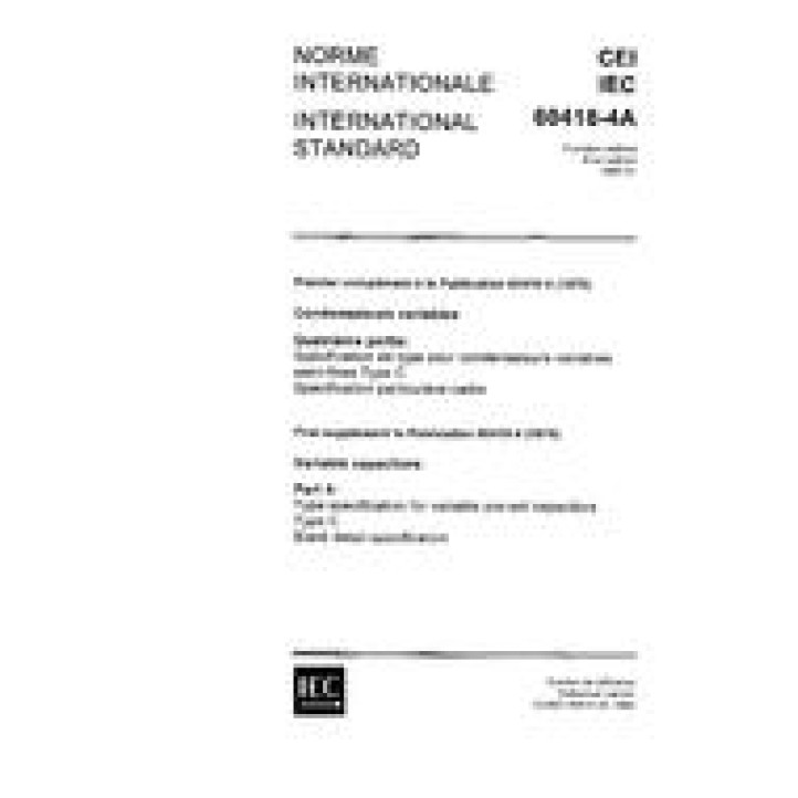 IEC 60418-4A Ed. 1.0 b PDF