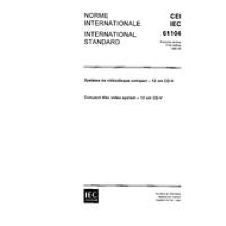 IEC 61104 Ed. 1.0 b PDF