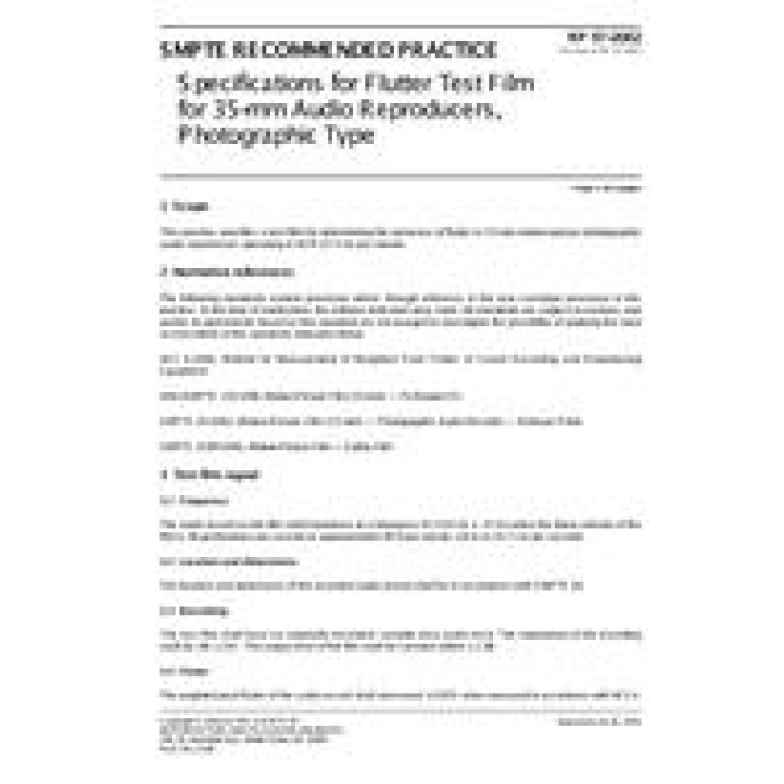 SMPTE RP 97 PDF