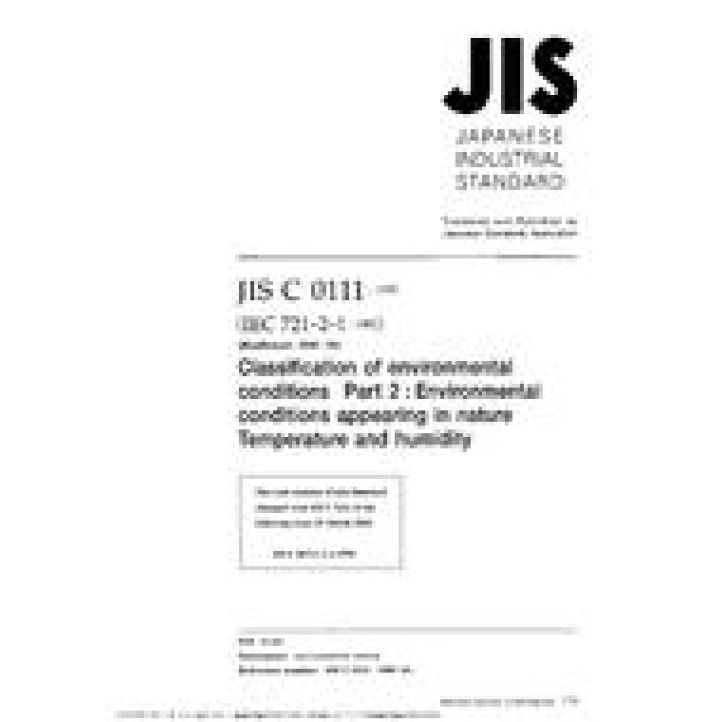 JIS C 60721-2-1 PDF