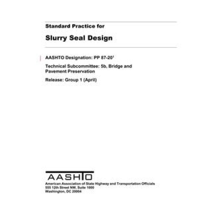 AASHTO PP 87 PDF