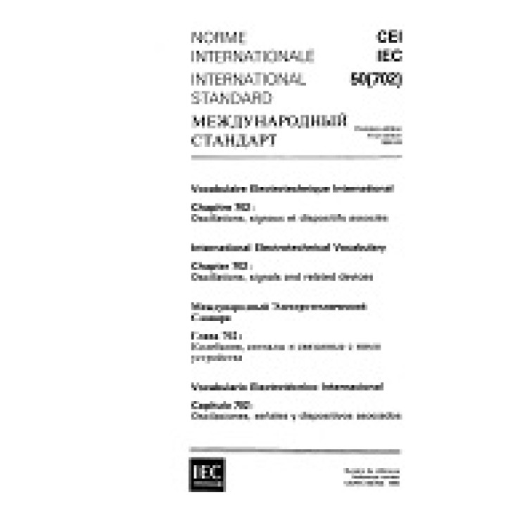 IEC 60050-702 Ed. 1.0 b PDF