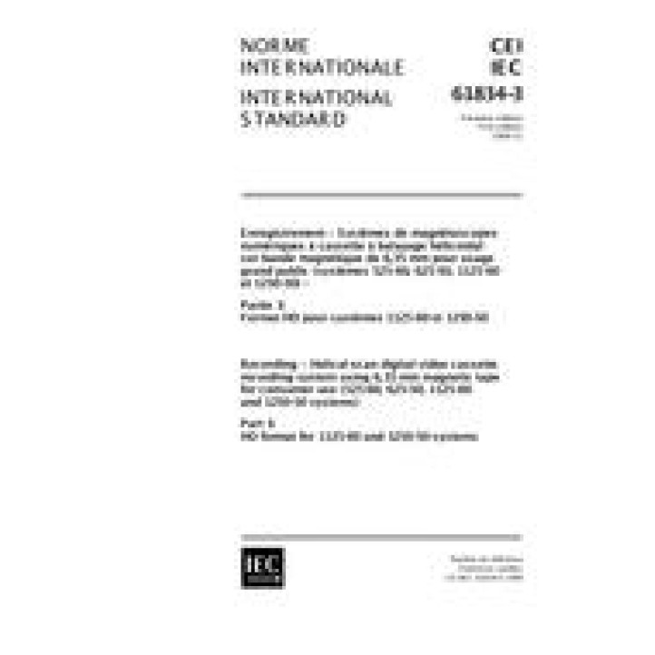 IEC 61834-3 Ed. 1.0 b PDF