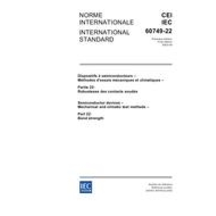 IEC 60749-22 Ed. 1.0 b PDF