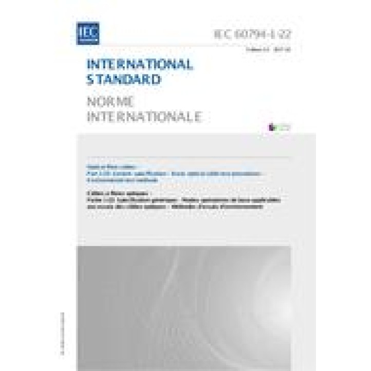 IEC 60794-1-22 Ed. 2.0 b PDF