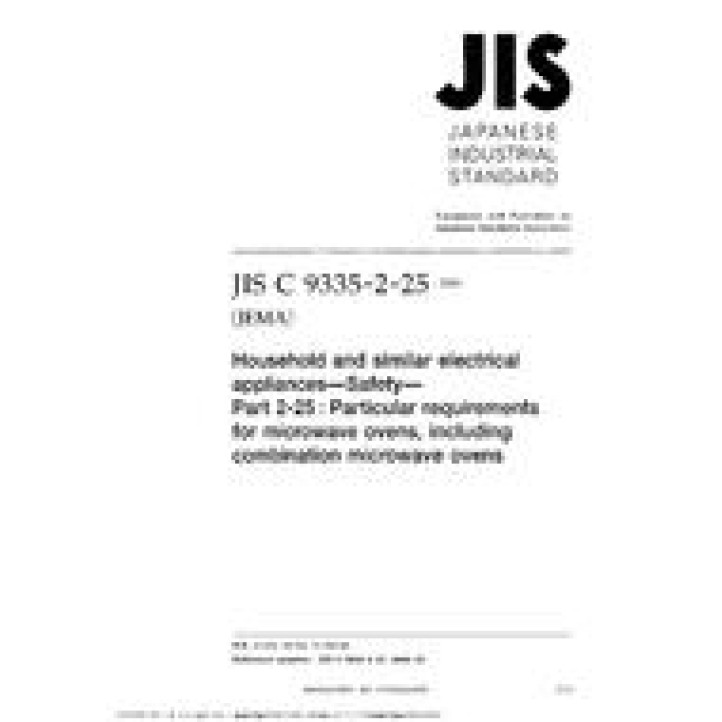 JIS C 9335-2-25 PDF