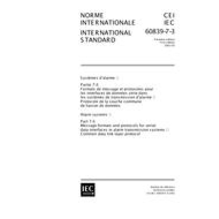 IEC 60839-7-3 Ed. 1.0 b PDF