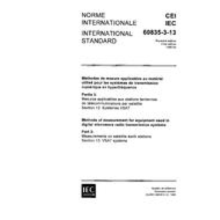 IEC 60835-3-13 Ed. 1.0 b PDF