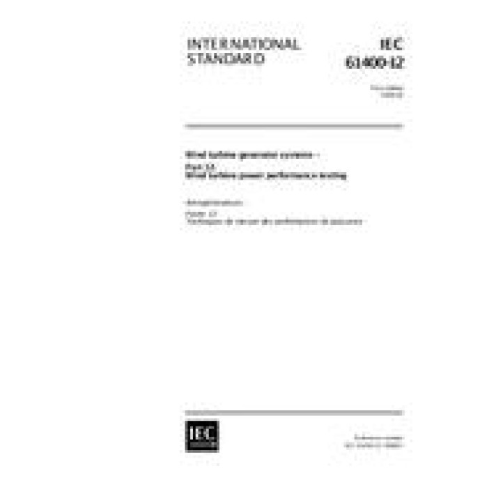 IEC 61400-12 Ed. 1.0 en PDF