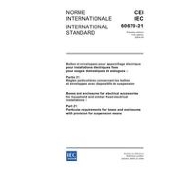 IEC 60670-21 Ed. 1.0 b PDF