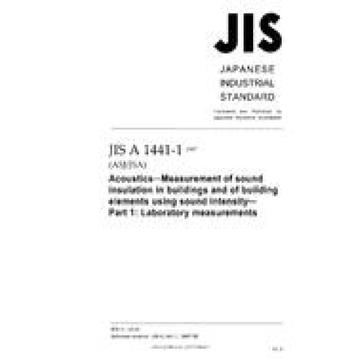 JIS A 1441-1 PDF