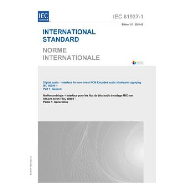 IEC 61937-1 Ed. 3.0 b PDF