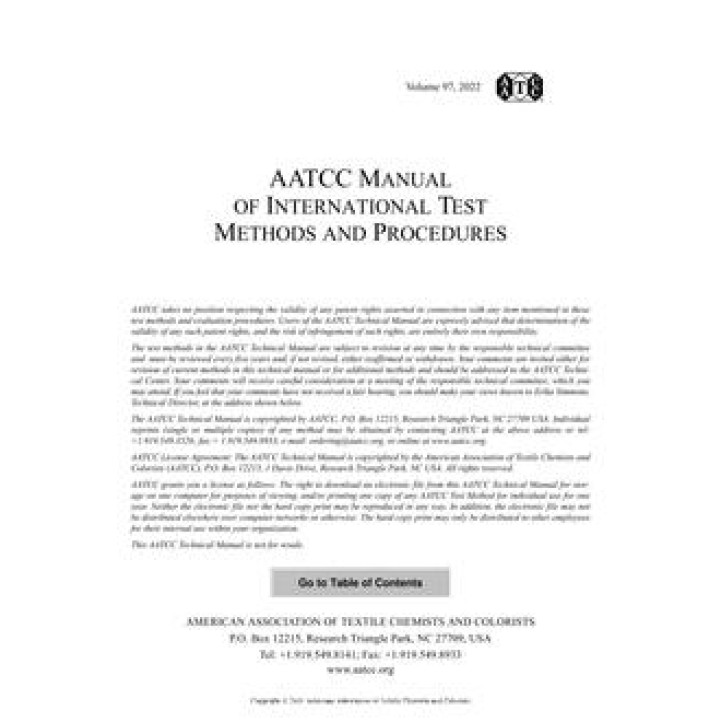 AATCC Technical Manual  PDF