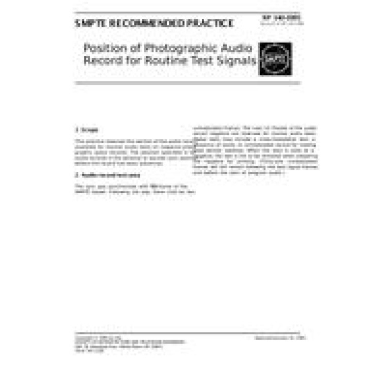 SMPTE RP 140 PDF