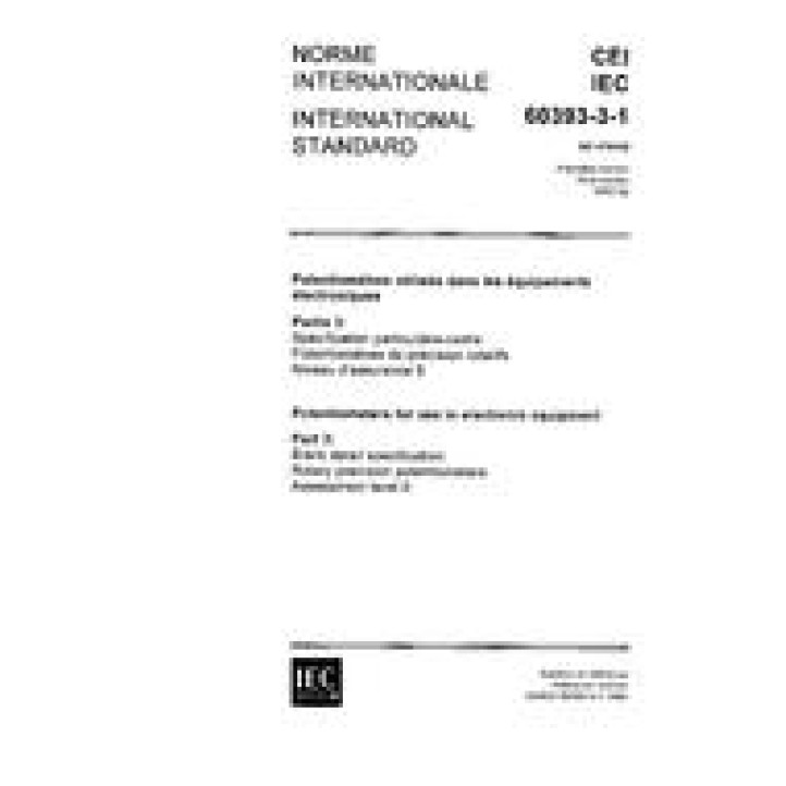 IEC 60393-3-1 Ed. 1.0 b PDF