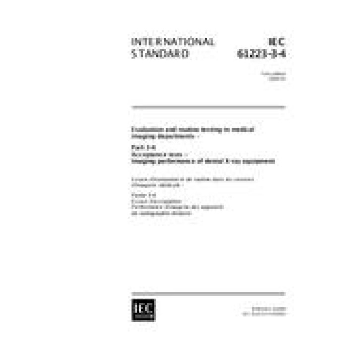 IEC 61223-3-4 Ed. 1.0 en PDF