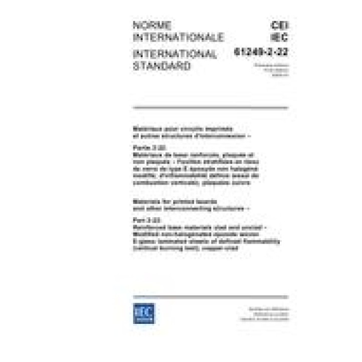 IEC 61249-2-22 Ed. 1.0 b PDF