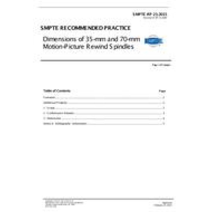 SMPTE RP 21 PDF