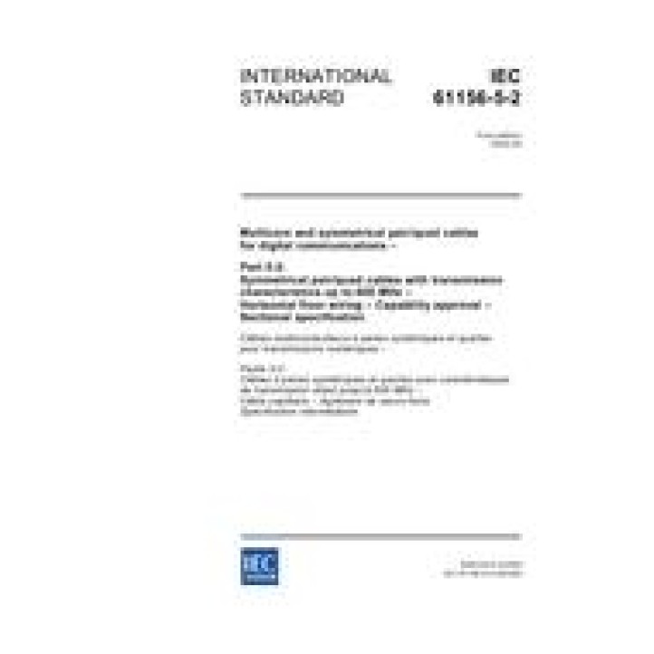 IEC 61156-5-2 Ed. 1.0 en PDF