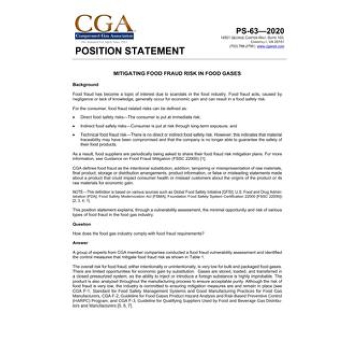 CGA PS-63 PDF