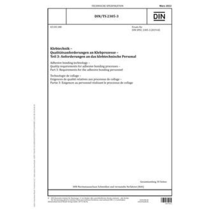 DIN /TS 2305-3 PDF