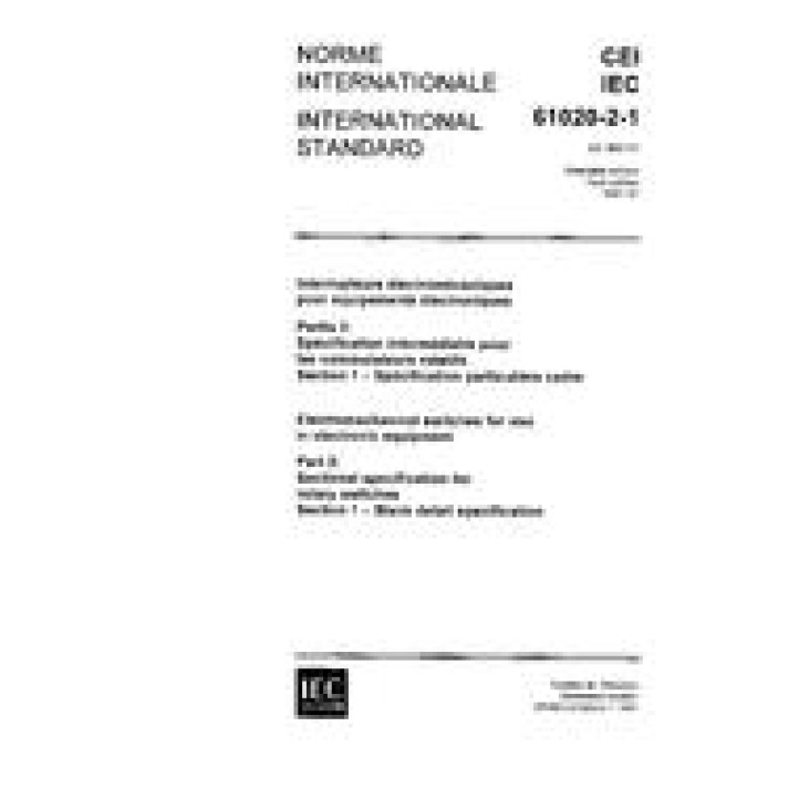 IEC 61020-2-1 Ed. 1.0 b PDF