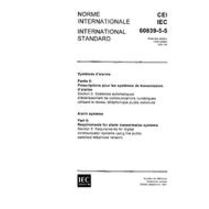 IEC 60839-5-5 Ed. 1.0 b PDF