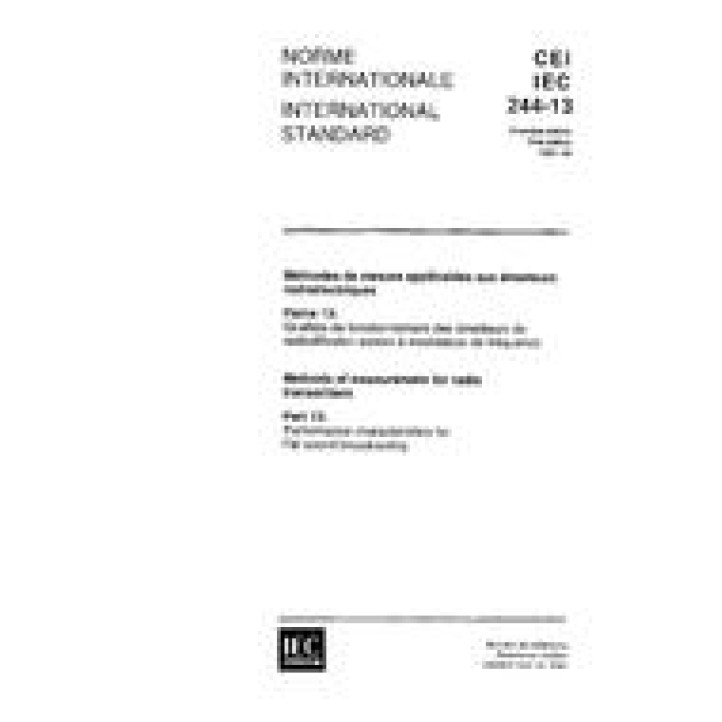 IEC 60244-13 Ed. 1.0 b PDF