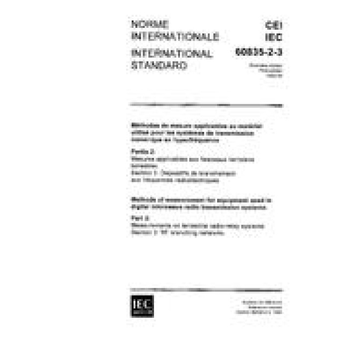 IEC 60835-2-3 Ed. 1.0 b PDF