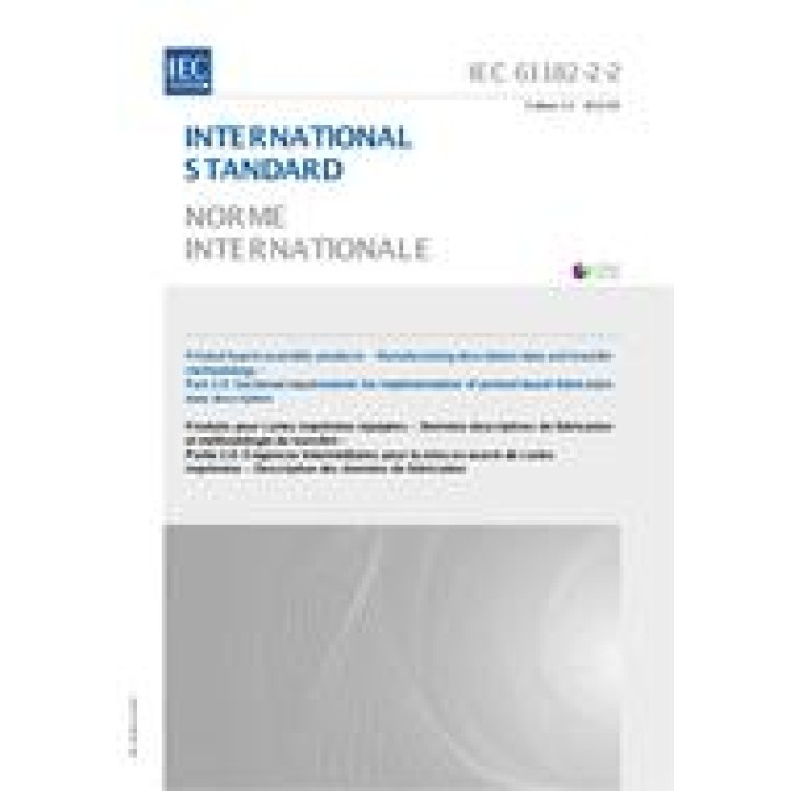 IEC 61182-2-2 Ed. 1.0 b PDF