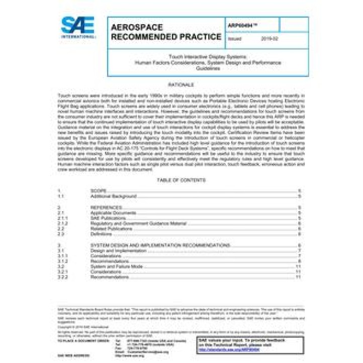 SAE ARP60494 PDF