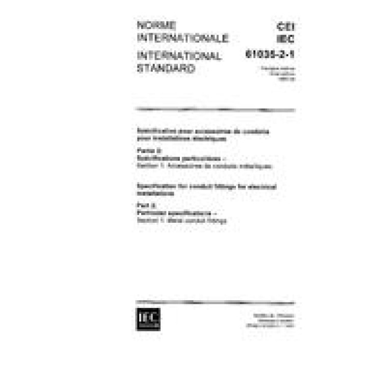 IEC 61035-2-1 Ed. 1.0 b PDF