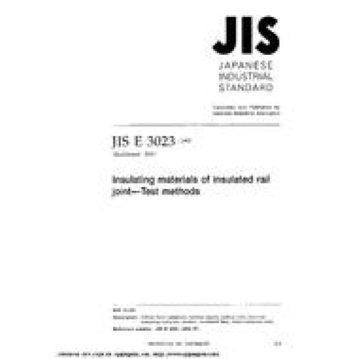 JIS E 3023 PDF