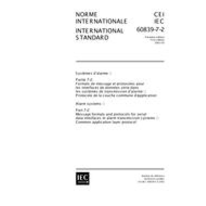 IEC 60839-7-2 Ed. 1.0 b PDF