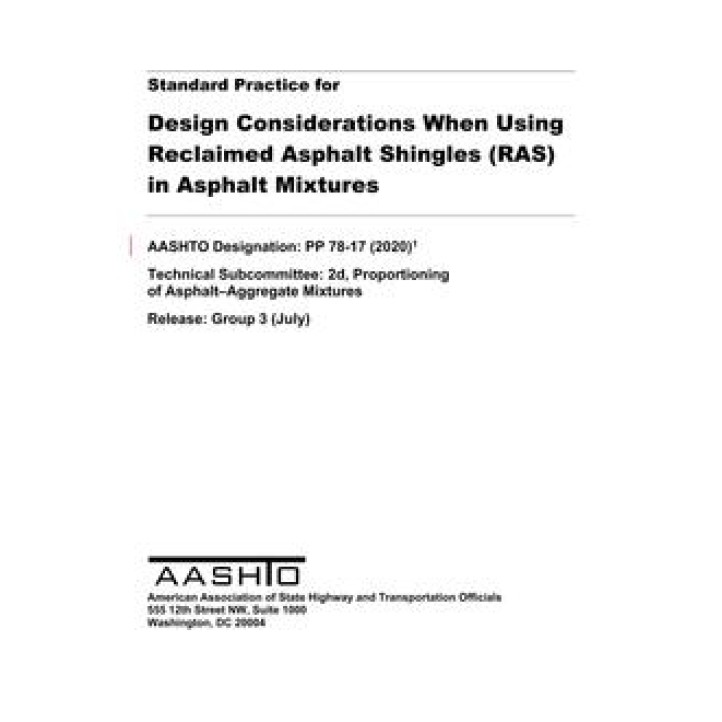 AASHTO PP 78 PDF download