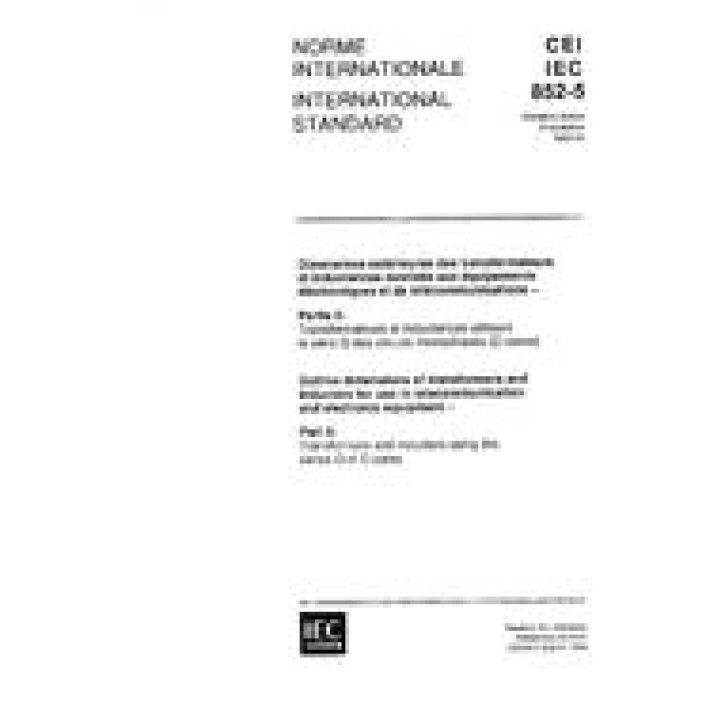 IEC 60852-5 Ed. 1.0 b PDF