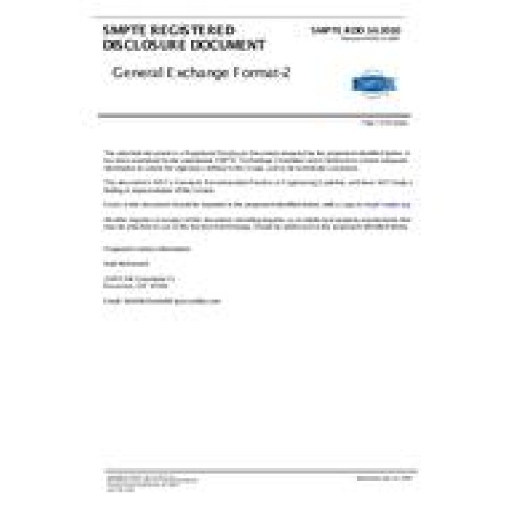 SMPTE RDD 14 PDF