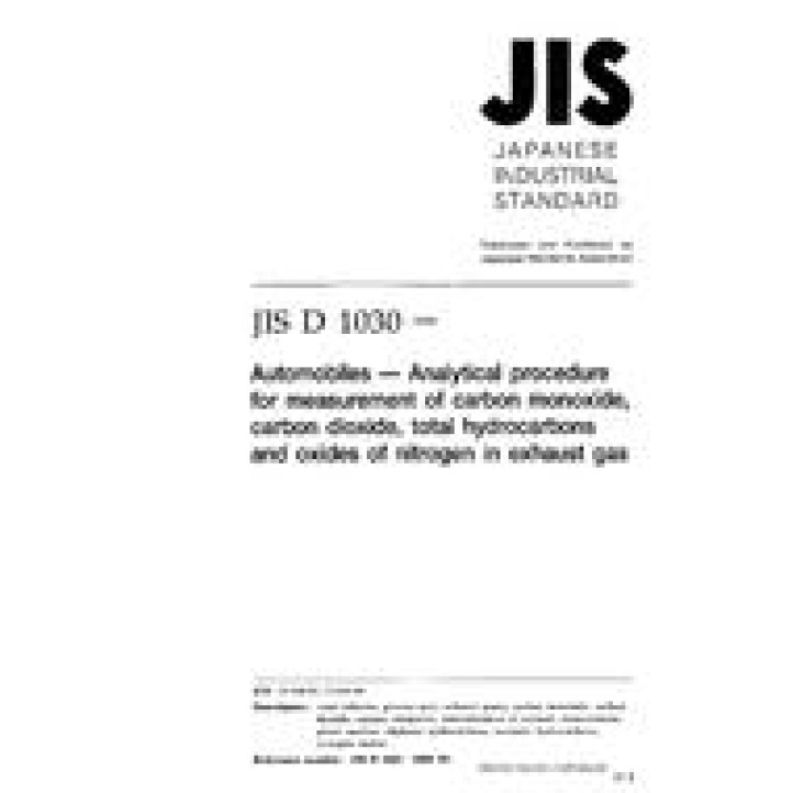 JIS D 1030 PDF