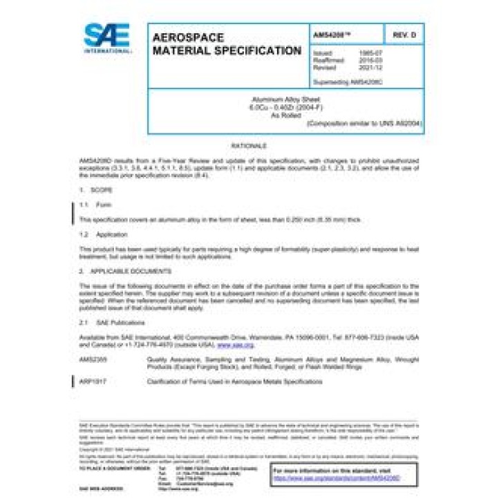 SAE AMS4208D PDF